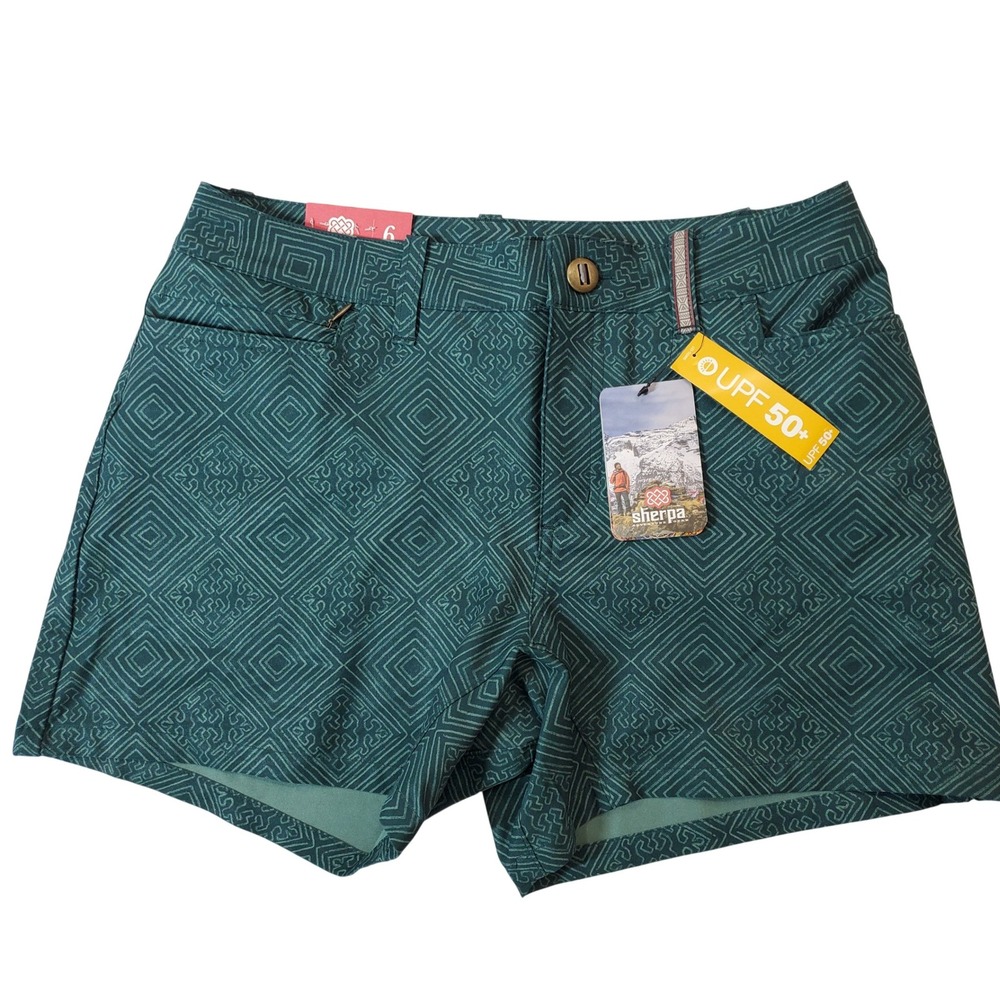 Sherpa Adventure Gear Women's Jatra Short 220 Rathna Green‎ UPF 50+ Size 6